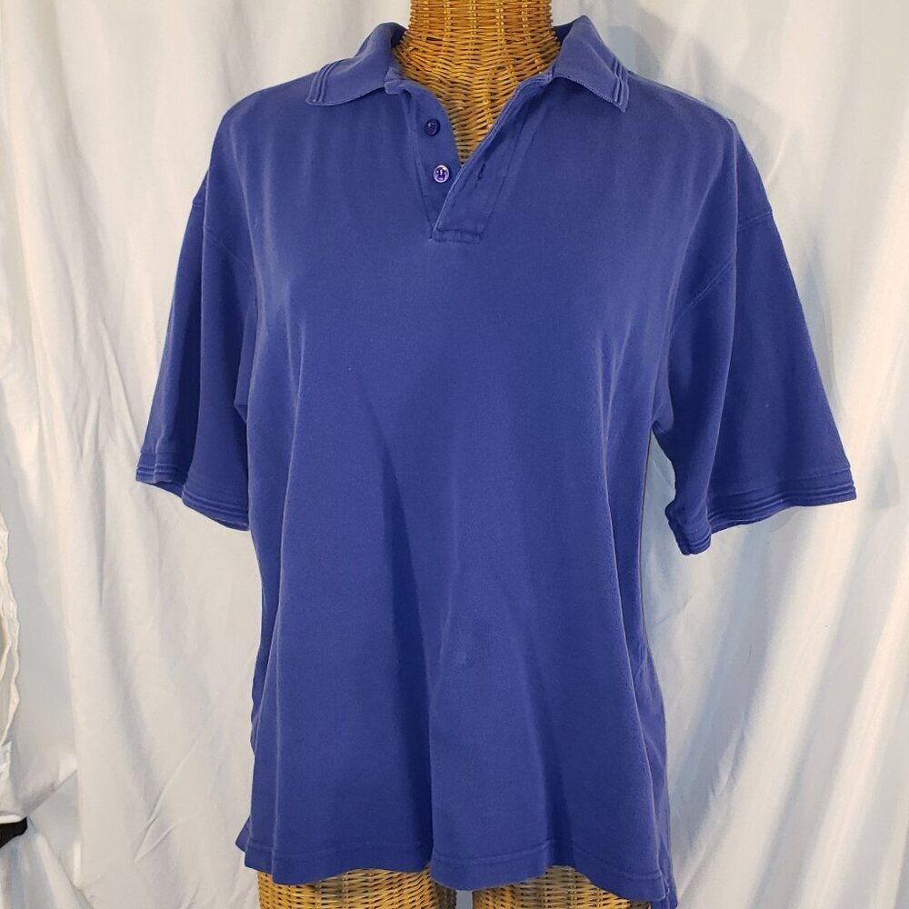 George Martin Men's Blue Polo Shirt - L